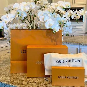 Empty magnetic large Louis Vuitton box, dust bag, wallet box, shopping bag